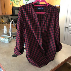 Casual check flannel shirt